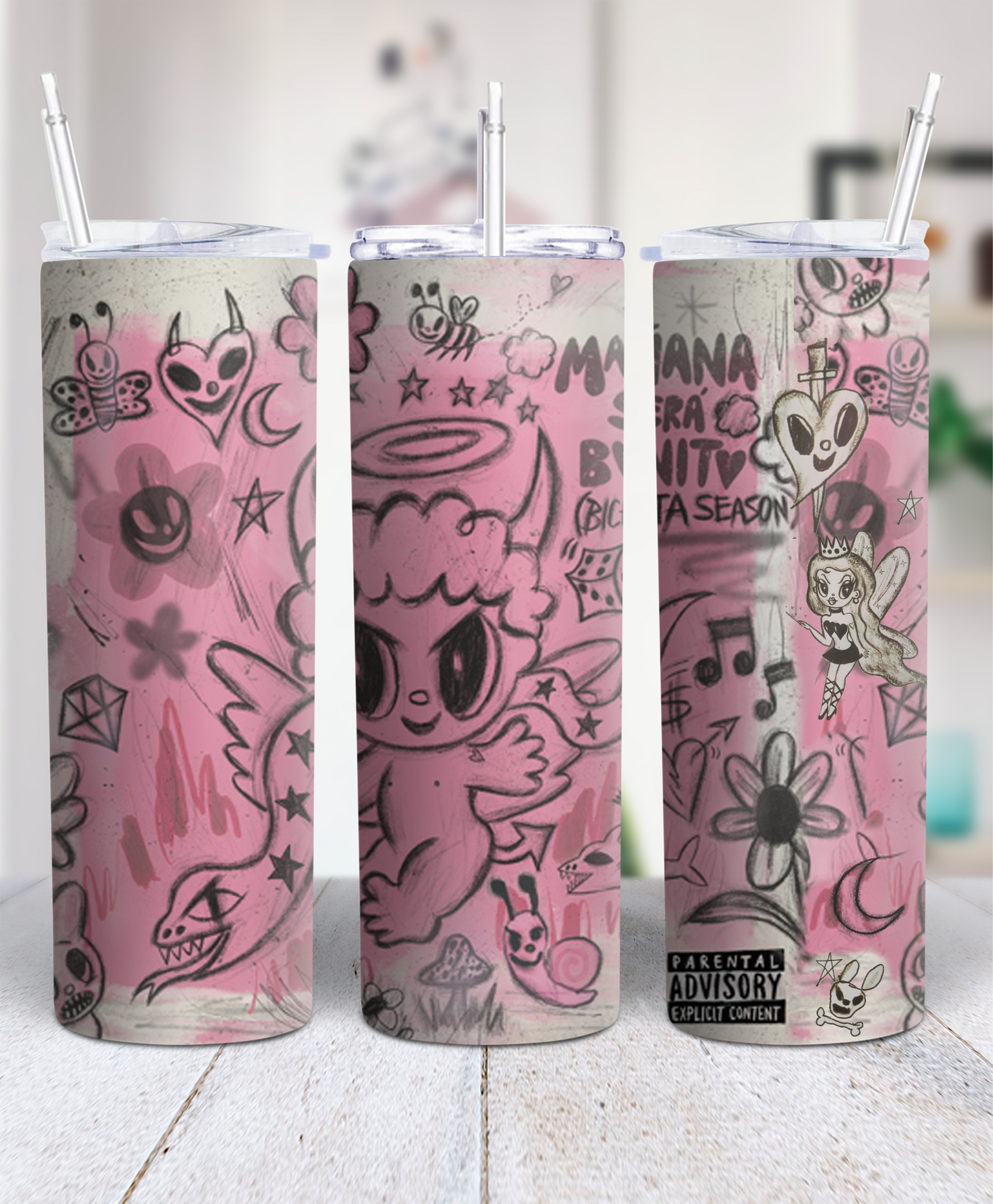 Karol G tumbler cup/ mañana sera bonito / bichota – Elianna's Bowtique